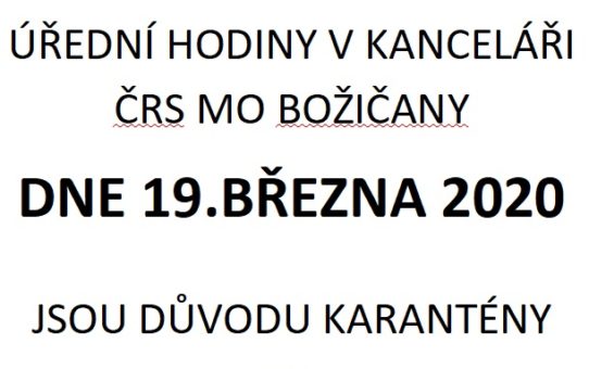OZNÁMENÍ - UZAVŘENÍ ÚŘEDNÍCH HODIN
